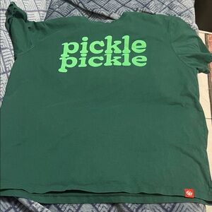 Chick-Fil-A Green Men’s Shirt with Pickle Print